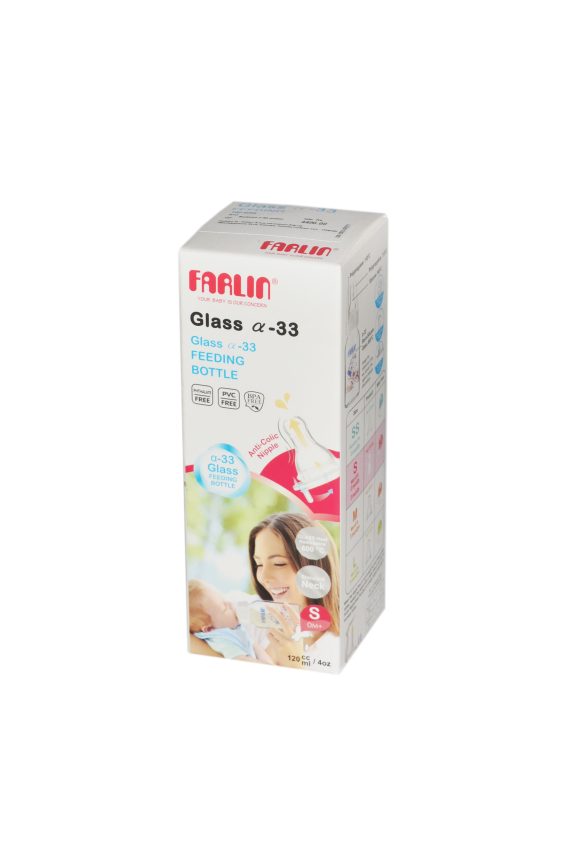 Farlin Glass Feeding Bottle-120ml-S